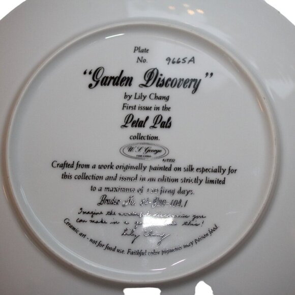 Petal Pals Collection 1st Issue "Garden Discovery" By Lily Chang Plate No. 9665A - Picture 4 of 6